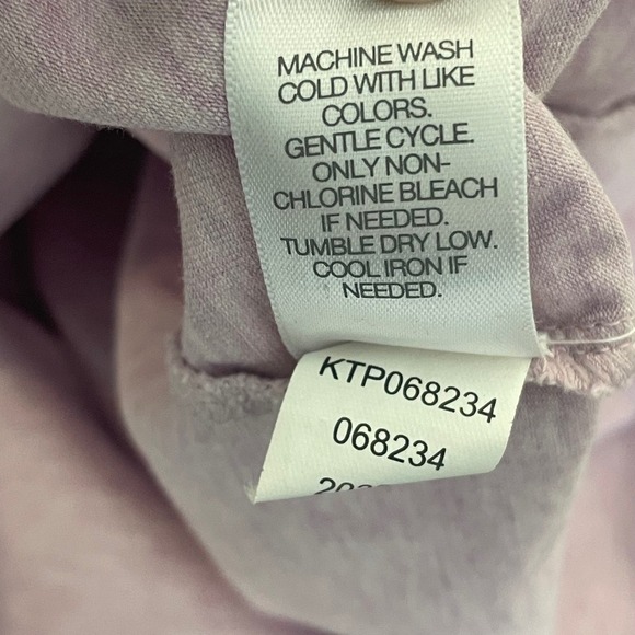 Pure Jill Lilac Pima Cotton Ballet Sleeve Tee Stretch Top | Plus Size Women 2X - Picture 7 of 7